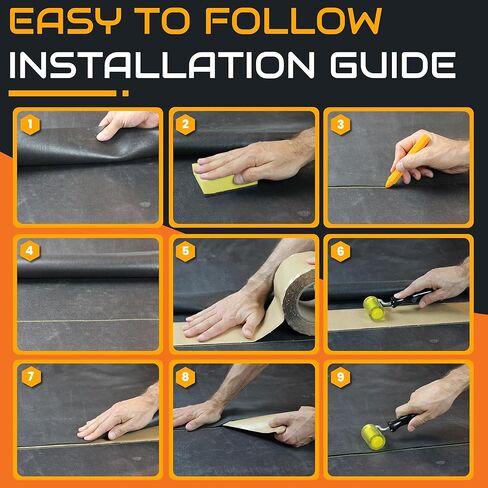 طقم شريط التماس المطاطي EPDM - 30 قدم × 6 بوصة - شريط بوتيل مزدوج الجوانب - لاصق ذاتي أسود لإصلاحات ختم ربط البطانة - يعمل مع EPDM TPO Hypalon والأغشية الأخرى in Kuwait