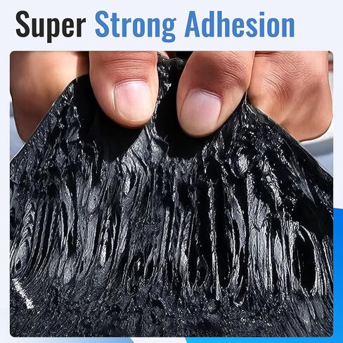 شريط التماس بطانة البركة 4 × 40 بوصة - شريط لاصق بوتيل مزدوج الجوانب لبطانات EPDM، رقعة إصلاح مقاومة للماء للبرك وبرك الأسماك وميزات المياه والمناظر الطبيعية الخارجية (أسود) in Kuwait