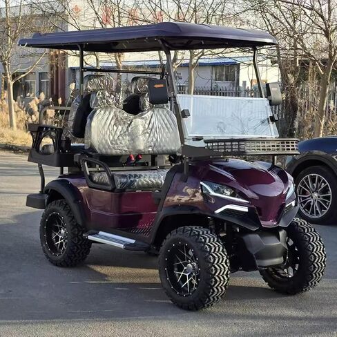 عربة جولف كهربائية LANGWEI ذات 4 مقاعد، مركبة جولف بمحرك طويلة المدى للبالغين لملاعب الجولف والترفيهية والزراعية والتجارية in Kuwait
