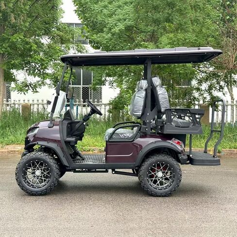 عربة جولف كهربائية LANGWEI ذات 4 مقاعد، مركبة جولف بمحرك طويلة المدى للبالغين لملاعب الجولف والترفيهية والزراعية والتجارية in Kuwait