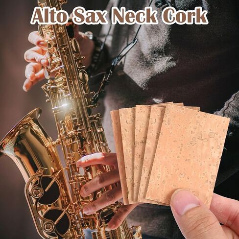 5 Pcs Alto Sax Neck Cork Universal Saxophone Neck Corks Alto Saxophone Sax Joint Cork Replacement Kit Altos Saxophones Accessories Altos Saxophones Joint Corks Sheet in Saudi Arabia