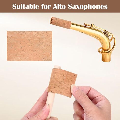 5 Pcs Alto Sax Neck Cork Universal Saxophone Neck Corks Alto Saxophone Sax Joint Cork Replacement Kit Altos Saxophones Accessories Altos Saxophones Joint Corks Sheet in Saudi Arabia