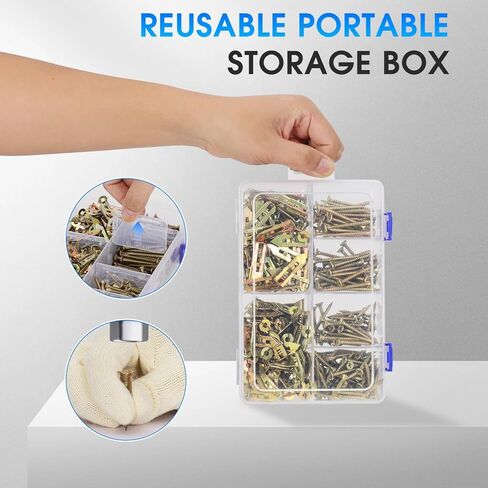 440 PCS Self Drilling Drywall Anchors with Screws Kit - 220 Metal Sheetrock Wall Anchors & 220 Zinc Expansion Drywall Screws,2025 Upgraded Zinc Plated Steel,No Drilling Required, Easy to Install in Saudi Arabia