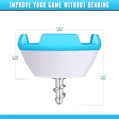 CHAMPKEY 4-Claw Pressure Golf Ball Grabber 2 Pack - مسترد كرة جولف ممتاز للمضرب - الجزء العلوي من منتقي كرة الجولف المطاطي - فقط من أجل مقابض نهاية الفتحة (غير مناسبة لمقابض نهاية الفتحة المعدنية) in Kuwait