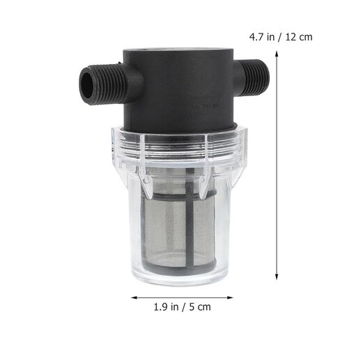 PRETYZOOM Water Pump Strainer Filter 1/4 Inch Male Thread Inline Mesh Water Pre-Filter with Wrench for Home Pipe Filtration and Debris Protection in Kuwait