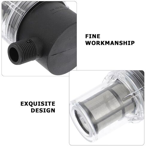 PRETYZOOM Water Pump Strainer Filter 1/4 Inch Male Thread Inline Mesh Water Pre-Filter with Wrench for Home Pipe Filtration and Debris Protection in Kuwait