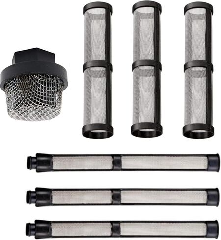 (2+4+5pk) 246385 287032 246384 Airless Spray Filter Screen Set Suction Pipe Filter Screen Spray Pump Inner Core for Graco 390 395 490 495 495 595 3400 Sprayers in Saudi Arabia