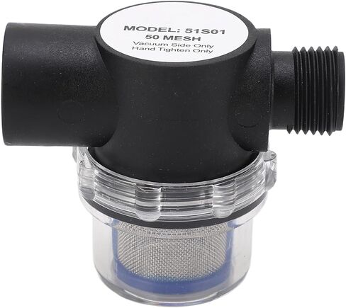 1/2 Inch Inline Filter, 50 Mesh Screen High Strength Durable Plastic ABS Metal Construction, Water Strainer, Oil System Pipeline Compatible, for Ship Yacht Boaters, RV Owners, Mari in Saudi Arabia