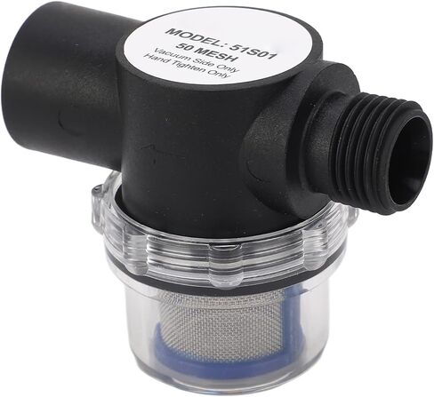 1/2 Inch Inline Filter, 50 Mesh Screen High Strength Durable Plastic ABS Metal Construction, Water Strainer, Oil System Pipeline Compatible, for Ship Yacht Boaters, RV Owners, Mari in Saudi Arabia