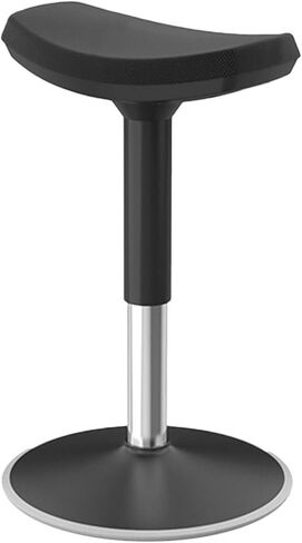 مقعد دوار هزاز، كرسي سرج مريح، مقعد بار إسفنجي عالي الكثافة، ارتفاع قابل للتعديل، سعة الوزن: 330 رطل للمكتب (اللون 1، ارتفاع-51-66 سم) in Kuwait