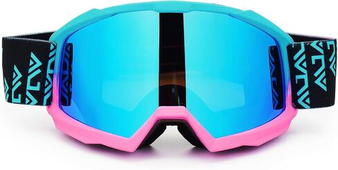 Motorcycle Goggles Men Women,UV400 protection Dirt Bike ATV MX DH Goggles Glasses,Anti-Slip Strap,Scratch-Proof in Kuwait