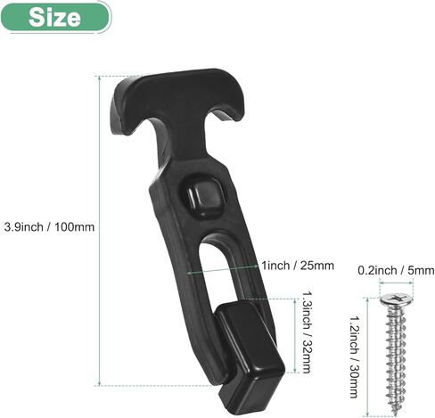 1-Pack T-Handle Rubber Flexible Draw Latches,3.9"Flexible Draw Latches Flexible T-Handle Hasp Rubber with Screws for Toolbox/Golf Cart/Vehicle Engine/Cooler/Hood[Black] in Kuwait