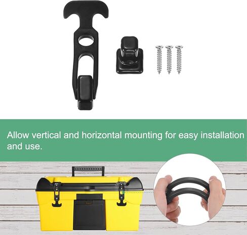 1-Pack T-Handle Rubber Flexible Draw Latches,3.9"Flexible Draw Latches Flexible T-Handle Hasp Rubber with Screws for Toolbox/Golf Cart/Vehicle Engine/Cooler/Hood[Black] in Kuwait