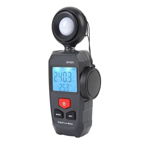 Digital Illuminometer LCD Display 200000Lx Auto Range LU FC Unit Data Storage Luxmeter Light Meter in Saudi Arabia