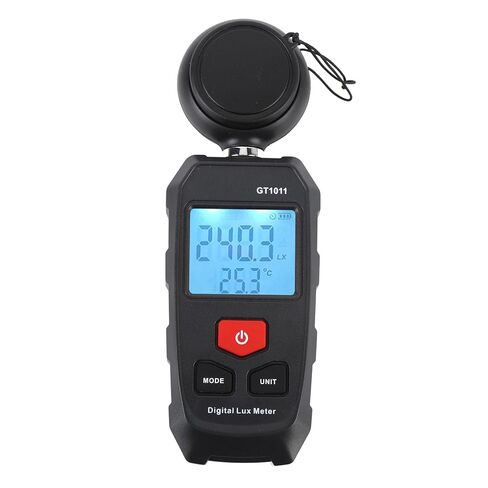 Digital Illuminometer LCD Display 200000Lx Auto Range LU FC Unit Data Storage Luxmeter Light Meter in Saudi Arabia