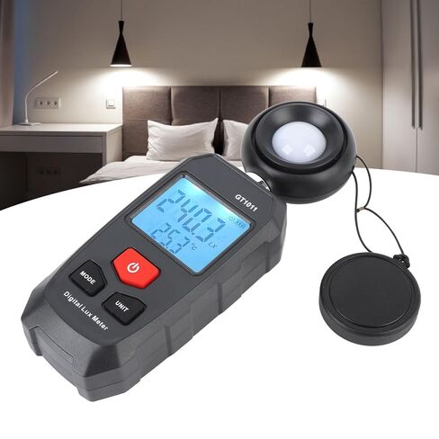 مقياس Lx Fc، مقياس الإضاءة الرقمي، مقياس الضوء لقياس نمو النبات مع شاشة LCD وتوفير البيانات in Kuwait