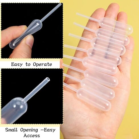 100Pcs 4Ml Cupcakes Pipettes, Clear Transfer Liquid Pipettes Dropper, Plastic Pipette Kitchen Supplies, Injector Mini Pipet for Chocolate Strawberries Cupcakes Mini Cakes Waffles in Saudi Arabia