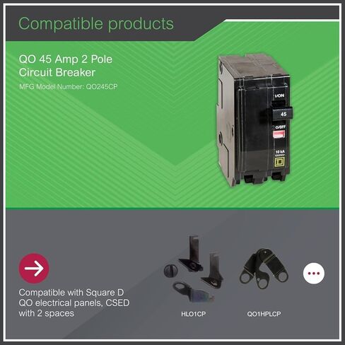 Square D by Schneider Electric Square D - QO245CP QO 45-Amp Two-Pole Circuit Breaker in Saudi Arabia