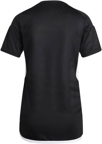 adidas Womens Tiro23 Competition Match V Neck Short Sleeve Jersey Soccer Cleats - Black in Saudi Arabia