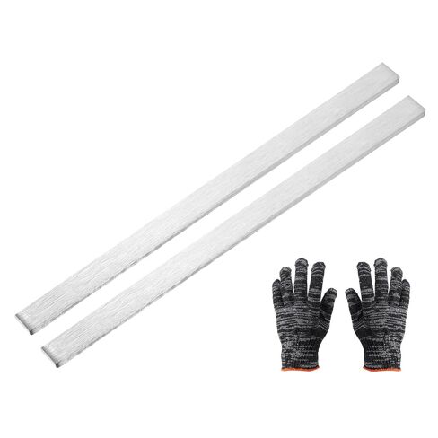 MECCANIXITY 2 Set 316 Stainless Steel Flat Bar, 1/8"(3mm) T x 13/16"(20mm) W x 3-15/16"(100mm) L Steel Bar with Gloves Stock Brushed Finish Trim Strips Sheet for Industry DIY Craft Making in Saudi Arabia
