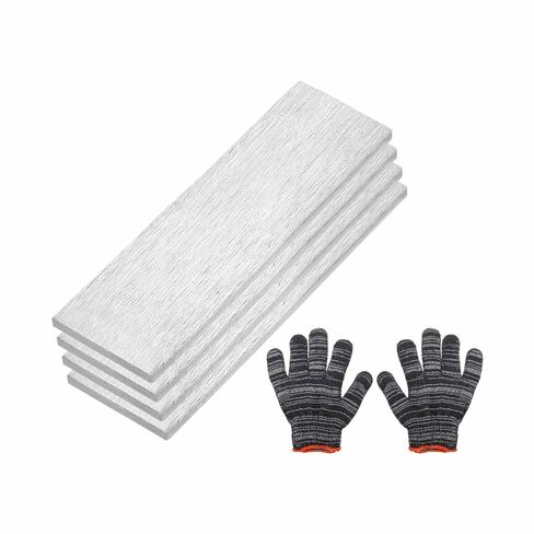 MECCANIXITY 2 Set 304 Stainless Steel Flat Bar, 1/8" Thickness 63/64" Wide 4" Long Stainless Steel Bar with Gloves Stock Brushed Finish Trim Strips Sheet for Industry DIY Craft Making in Saudi Arabia