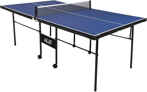 طاولة بينج بونج قابلة للطي بطول 7 أقدام مع وضع التشغيل للألعاب الفردية واللاعبين - تتضمن مجموعة طاولة التنس الداخلية شبكة ومجدافين وكرتين للتدريب الاحترافي للبالغين/المراهقين in Kuwait