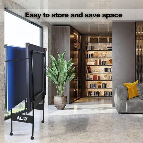 طاولة بينج بونج قابلة للطي بطول 7 أقدام مع وضع التشغيل للألعاب الفردية واللاعبين - تتضمن مجموعة طاولة التنس الداخلية شبكة ومجدافين وكرتين للتدريب الاحترافي للبالغين/المراهقين in Kuwait