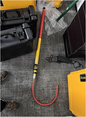 20 13 10 6.5 3ft High Voltage Rescue Hook Telescopic Extension, Commercial Non-Slip Non-Conductive Body Pull Stick Bar, 45cm Opening(1 pcs,2m/6.5ft -2 Section) in Saudi Arabia