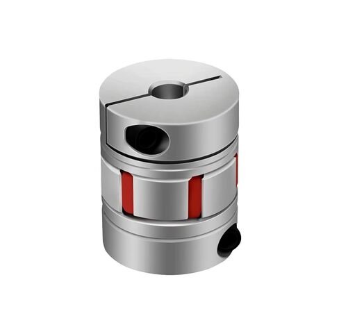 LM Series Flexible 3-Jaw Coupler D40L55, 8-22mm Bore, for CNC, Stepper & Servo Motor Shaft Connection(14x18) in Saudi Arabia