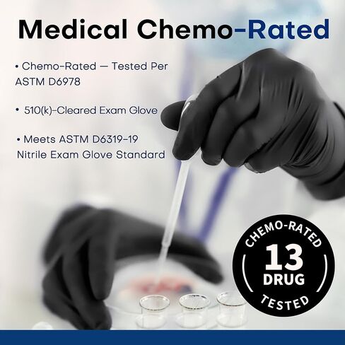 Medical Soft Max™ Nitrile Exam Gloves, 1000Pcs Latex-Free Powder-Free Food Safe Clean Cooking Disposable Glove Black in Saudi Arabia