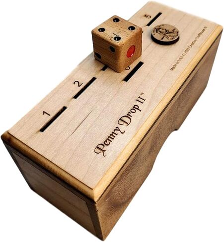 Penny Drop Game – Travel Edition, Compact Dice Game for Family Fun, Made in USA in Kuwait