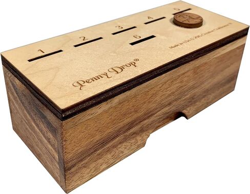 Penny Drop Game – Travel Edition, Compact Dice Game for Family Fun, Made in USA in Kuwait