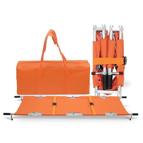 Primacare FS-3205 Foldable Emergency Medical Stretcher – Portable Patient Transport with Carry Bag, Backpack Straps, Heavy Duty Handles & Rubber Feet – Lightweight & Durable in Saudi Arabia