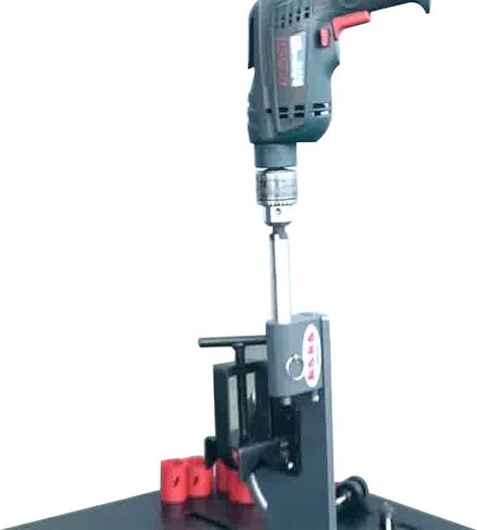 KAKA INDUSTRIAL Aluminum Pipe Notcher, 0-45° Adjustable for 2 inch Pipes and Tubes, Lightweight Drill Press Mount, Model PN-1/2A in Kuwait