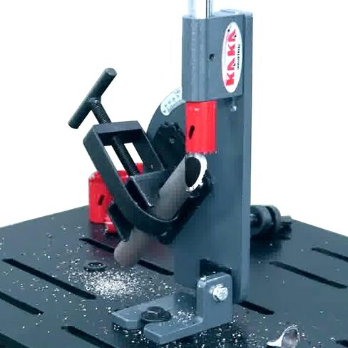 KAKA INDUSTRIAL Aluminum Pipe Notcher, 0-45° Adjustable for 2 inch Pipes and Tubes, Lightweight Drill Press Mount, Model PN-1/2A in Kuwait