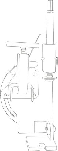 KAKA INDUSTRIAL Aluminum Pipe Notcher, 0-45° Adjustable for 2 inch Pipes and Tubes, Lightweight Drill Press Mount, Model PN-1/2A in Kuwait