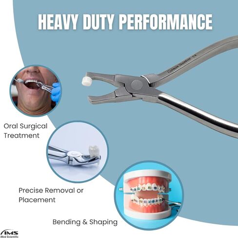 Dental Adhesive Removing Pliers, Orthodontic Band Remover Forceps Dental Surgical Instrument Tool Tooth Pulling Kit for Dentist - Easy to Use and Portable in Saudi Arabia