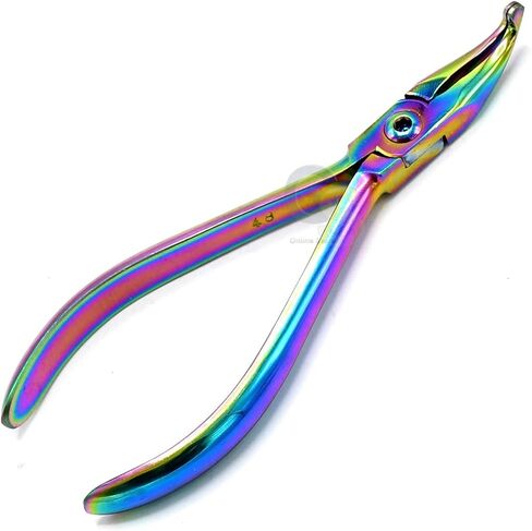 G.S Multi Titanium Rainbow Color How Curved Plier Dental Orthodontics Wire Bending Instrument in Saudi Arabia