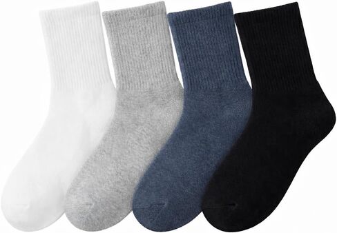 10 Pairs Men's Crew Socks,Athletic Cushioned Sport Running Calf Socks,Comfortable,Durable, Size 7-11 in Saudi Arabia
