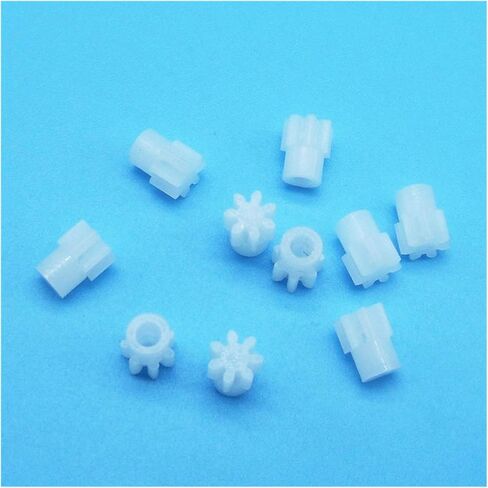 072A 0.5M Pinions Gears 7 Tooth Modulus 0.5 Plastic Gear 2mm Motor Shaft Fitting Parts Accessories 10pcs in Kuwait