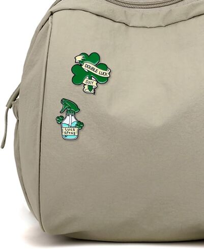 9 PCS Clover Clover St Patrick's Day Badge Label Pins for Woman Man Metal Messel Pins Grooches Festivals Ireland Gift For Cloths Backpack Hat (Green) in Kuwait