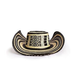 TOPGY sombrero vueltiao colombiano tejido a mano por artesanos en caña flecha para hombre y mujer (Small, rojo)