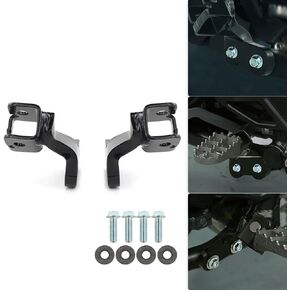 Xitomer 1.5 ''Footpeg and Control Lowering Kit Fit for 2022 KLR650 2023 KLR650, Motorcycle Foot Peg Lowering Plates KLR650 Gen3