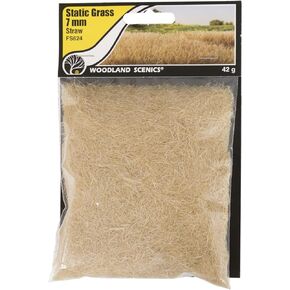 Woodland Scenics Static Grass 7mm-Straw -FS624