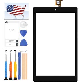 Screen Replacement for Amazon Kindle Fire HD8 HD 8 7th Generation 2017 SX034QT Touch Screen Digitizer Glass Panel Repair Parts Kits with Free Tools