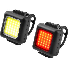 أضواء الدراجة [3+3 أوضاع وقابلة لإعادة الشحن عبر USB] مصابيح LED فائقة السطوع للدراجة للركوب الليلي، مصباح يدوي أمامي وخلفي، مقاوم للماء، سهل التركيب، مصباح يدوي آمن لركوب الدراجات in Kuwait