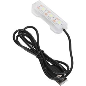 Underwater Light, USB Charging Plastic Portable LED Aquarium Light, 2.4X0.8Inch for Freshwater Fish Tank Office Desk Aquarium