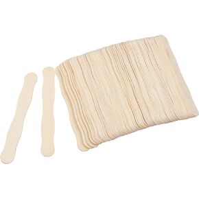 8" Wooden Fan Handles 500 Pcs, Premium Craft Sticks Jumbo Popsicle Sticks for Wedding, DIY Projects, Painting Mixing