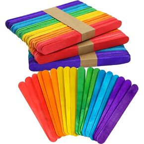 4.5 Colored Popsicle/Craft Sticks - Box of 250ct