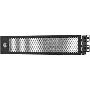 Tripp Lite 1U Security Door Cage Rack Mount for Front Facing Network Equipment, Secure Locking Key Hinged Door, Cooling Friendly Perforated Design, Heavy-Duty Steel, 5-Year Warranty (SR1UCAGE)